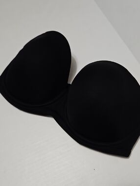 Wacoal Black Strapless Smooth Molded Cup Underwire Bra Size 36DDD